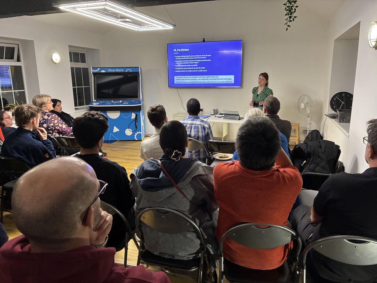 MaccTech's tweet photo. Thank you to all who attended our 10th Anniversary Macclesfield Tech Meetup this week.

We had two brilliant talks from Kirsten Osborn and Rachel Breeze, and a big turnout.

Follow Us at https://t.co/VrOshwRbSZ to receive invites to our next events.

#Macclesfield #TechEvents https://t.co/aeUAI31cyK