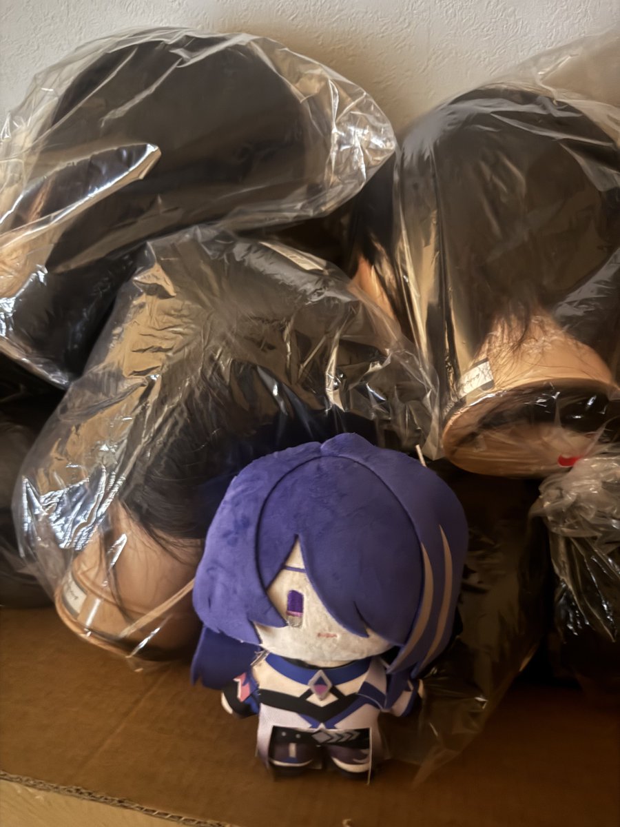 shigu0513toki's tweet photo. 165日目 ウィッグ運んだ黄泉ぬい
 #今日の黄泉ぬい https://t.co/sQuHxwmlRb