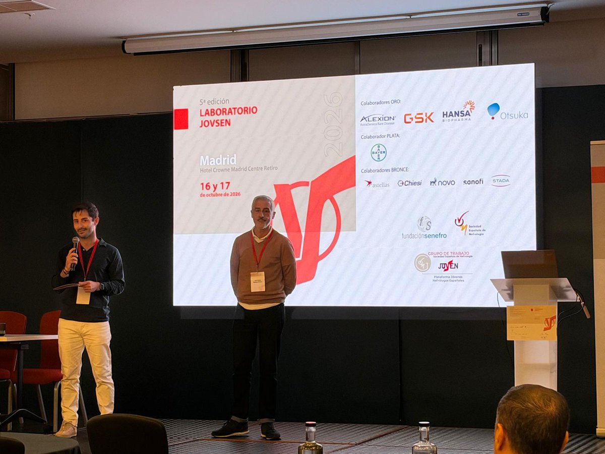 SENefrologia's tweet photo. 🚩Arranca la 5ª edición de la Reunión del GdT @senjoven  #LaboratorioJovsen en Madrid.
📸Inauguración a cargo de @tino092 y @EmiliSanAlv

Gracias al comité científico que cada año se supera en la elaboración del programa¡ @annabuxeda @jlperezcanga @ClaraGCarro @LauraMe09907169 @SaraPikasso @JaimeMazonRuiz @Luisvigsan 
Síguelo en: https://t.co/YOVZjGrJvd
Gracias a todos los colaboradores👇👇