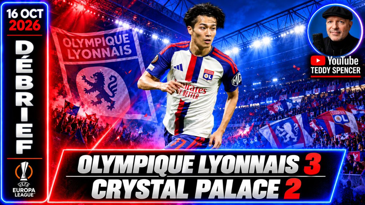 TeDd_McNulty's tweet photo. Retrouvez sur Youtube mon débrief de #OLCPFC, 2è victoire de l'@OL en Europa League:
- Contexte, Satisfactions
- Compo
- Déroulé du match
- Stats @OL_Data
- Déclarations
https://t.co/zrkMy76aIX https://t.co/AawImW7yYw