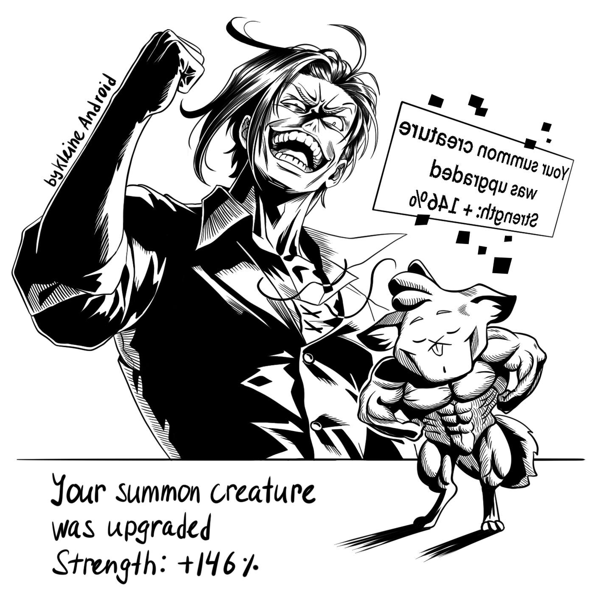 KleineAndroid01's tweet photo. Inktober, day 15 - hooray!
#TheGreatestEstateDeveloper #LloydFrontera #Inktober2026 https://t.co/bxQdc9k3TQ
