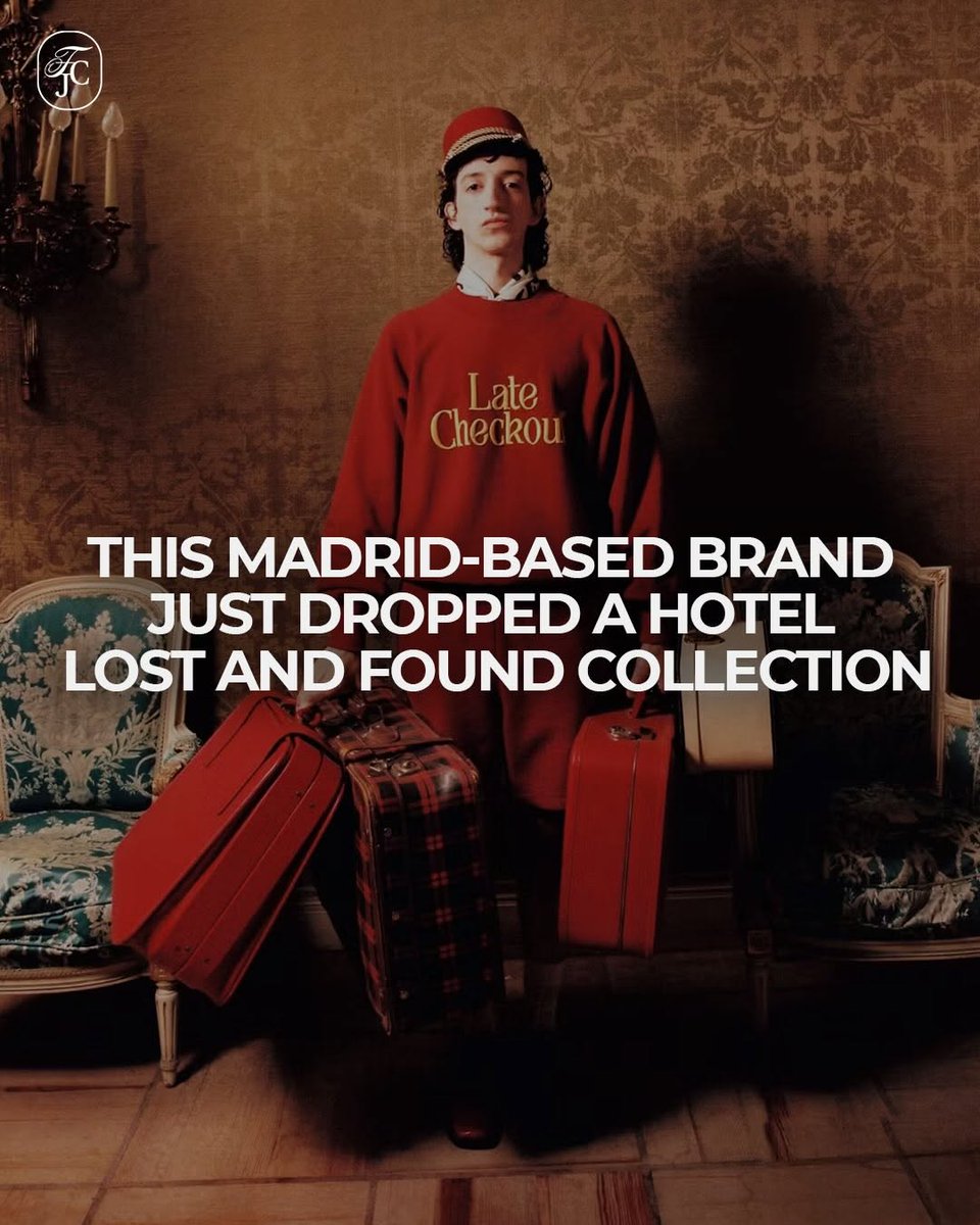 coreykertzm7oo's tweet photo. A Madrid-based fashion brand just introduced a hotel-inspired collection titled 'Lost and Found' through @

Hotel gear. We've talked about it often, but now we’re emphasizing that Late Checkout Madrid continues to lead.

Their collaborations with Rit... https://t.co/i37vCmuyf0