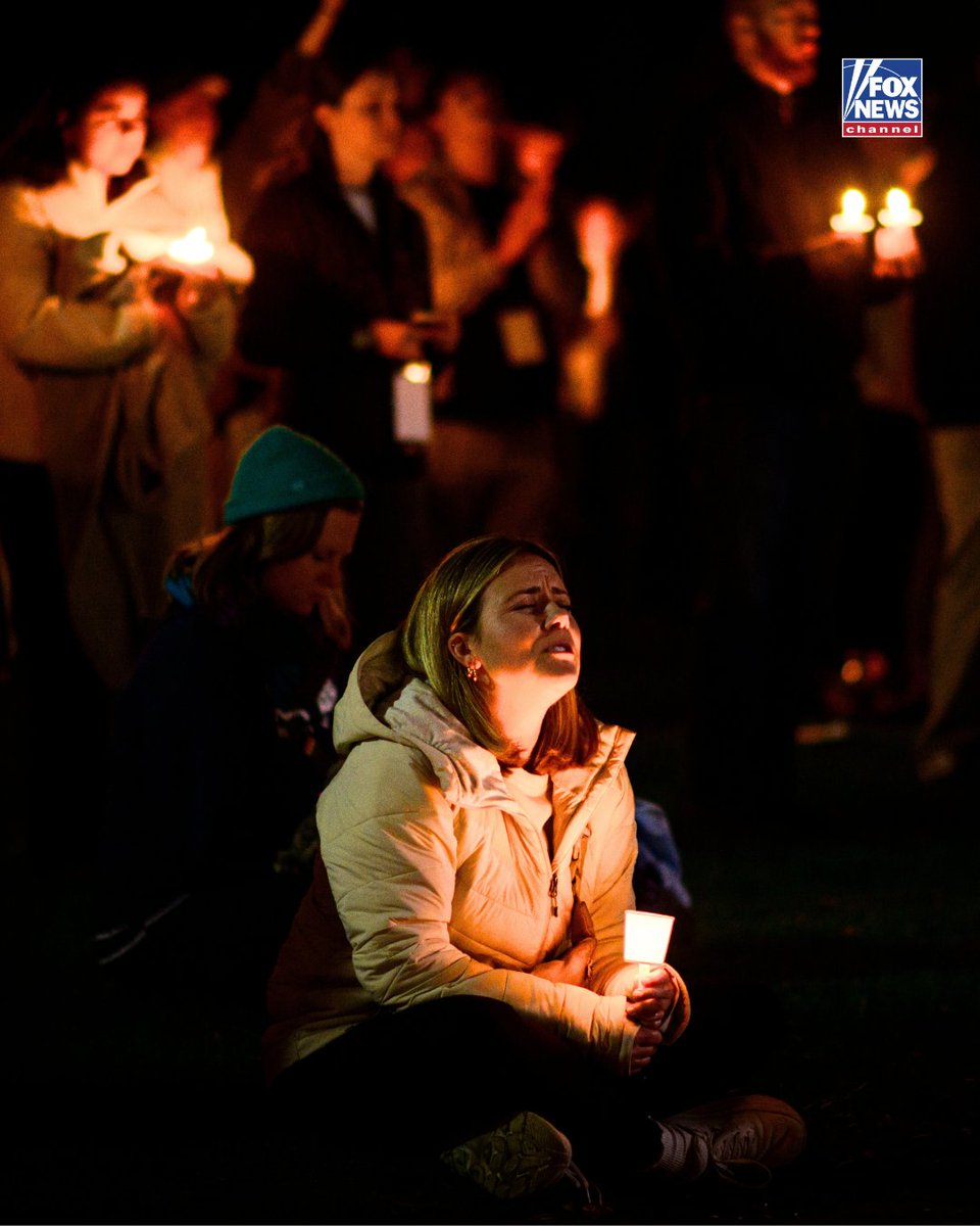 FoxNews's tweet photo. A community in mourning comes together by candlelight in Bend, Oregon, following a deadly shooting at Silver Rail Elementary School.

Neighbors gather with candles to remember the three children and one adult killed in the tragedy. Police say the suspected gunman is also dead.

As families grapple with the devastating loss, the vigil offers a moment of unity and remembrance.
