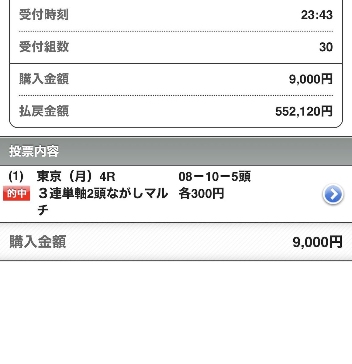 maria_0515_'s tweet photo. 🌞モーニング無料予想プレゼント🌞
.
〜欲しい方はいつもの『2点』押して待機〜
❶新潟1R［高配当狙い］
❷京都1R［高配当狙い］
❸東京1R［高配当狙い］
.
㊗️中央競馬2週連続【半帯獲得】㊗️
💰150万回収💰【半帯獲得】(2週前)
💰250万回収💰【半帯獲得】(1週前) https://t.co/upX0pH29Ll