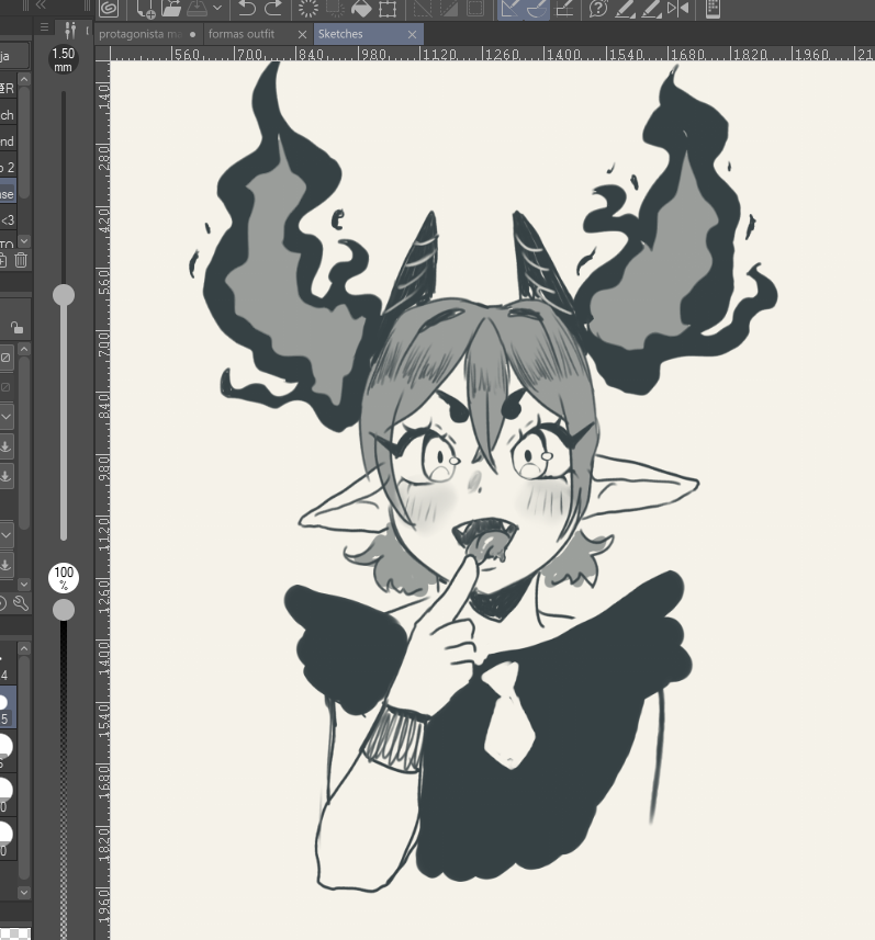 TinyDiscordia's tweet photo. Everyone is sharing their ghost twintail characters and I want to show mine! She is a demon https://t.co/2IM5G5S2eE