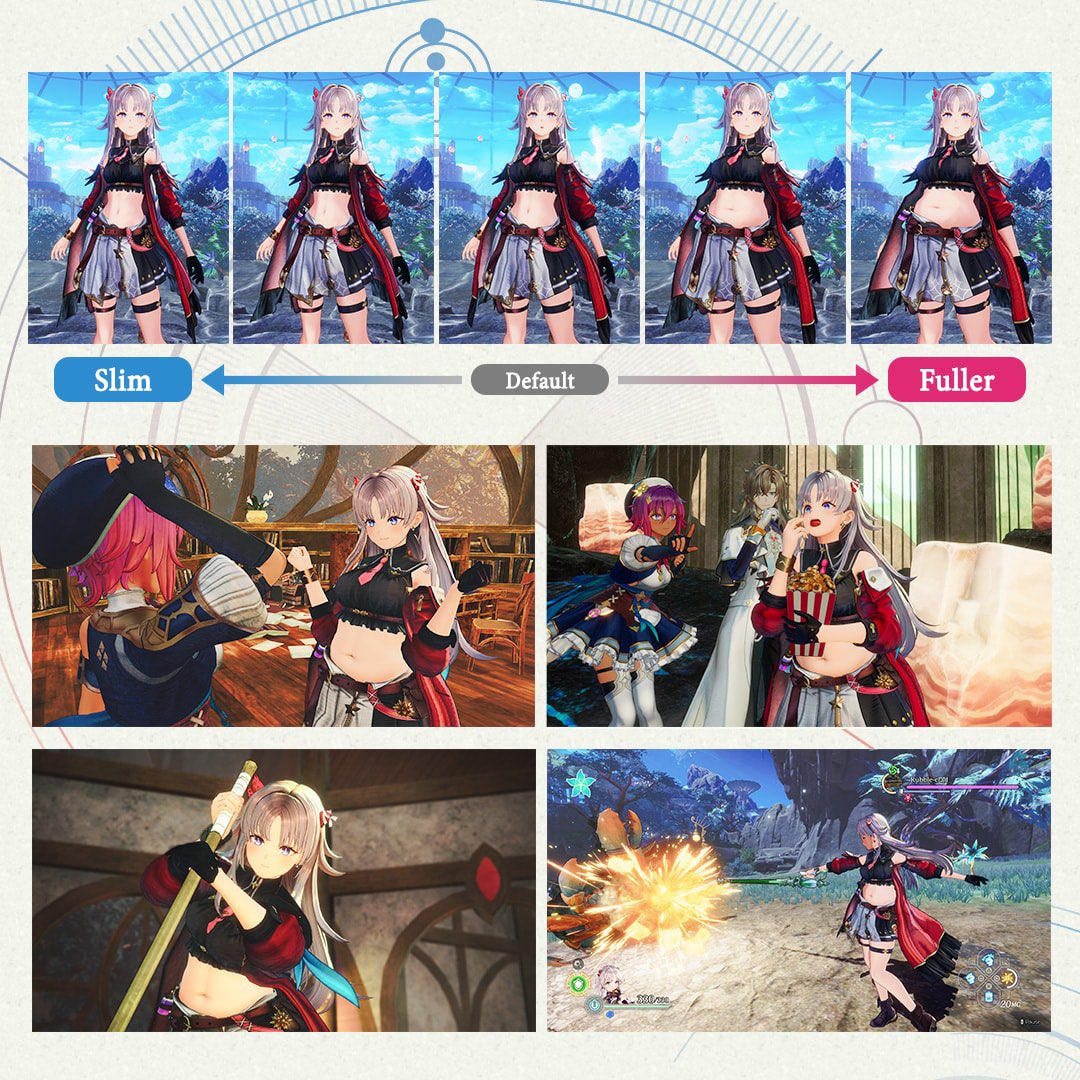 Pirat_Nation's tweet photo. Koei Tecmo has confirmed a new body-shape feature for Atelier Caria: The Kingdom of Night and the Guiding Star of Memories.

Caria’s body can change throughout the game, including becoming noticeably more “curvy” as her adventure progresses.

Players will be able to:

-Turn the body-shape changes ON or OFF
-Lock Caria’s body shape to a preferred setting
-Let the changes happen during normal gameplay

Koei Tecmo says the feature will be available as part of the game itself
