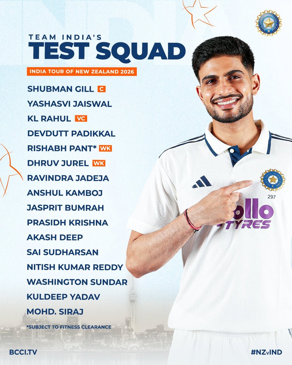 Aman_cricket07's tweet photo. INDIAN TEAM SQUADS FOR ODI AND TEST SERIES AGAINST NEW ZEALAND.

#NewZealand #Shami #INDvsNZ #TeamIndia https://t.co/0aT5sQ4Oq3