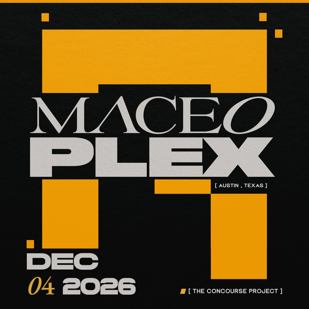 RealMusicEvents's tweet photo. ON SALE NOW ✈️ The maestro @MaceoPlex returns to The Concourse Project on December 4th! 

Get tickets: https://t.co/Pm5DrOQ9d3 🔗 https://t.co/e8cSG5mQEk