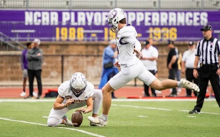 PSPigskin's tweet photo. Western Illinois kicker Ronan Culkin, a Brother Rice graduate, has been named to the 2026 Fred Mitchell Award Midseason Watch List, recognizing 40 of the nation's top placekickers for their performance on the field during the first half of the season. https://t.co/Z69jy4ybn9
