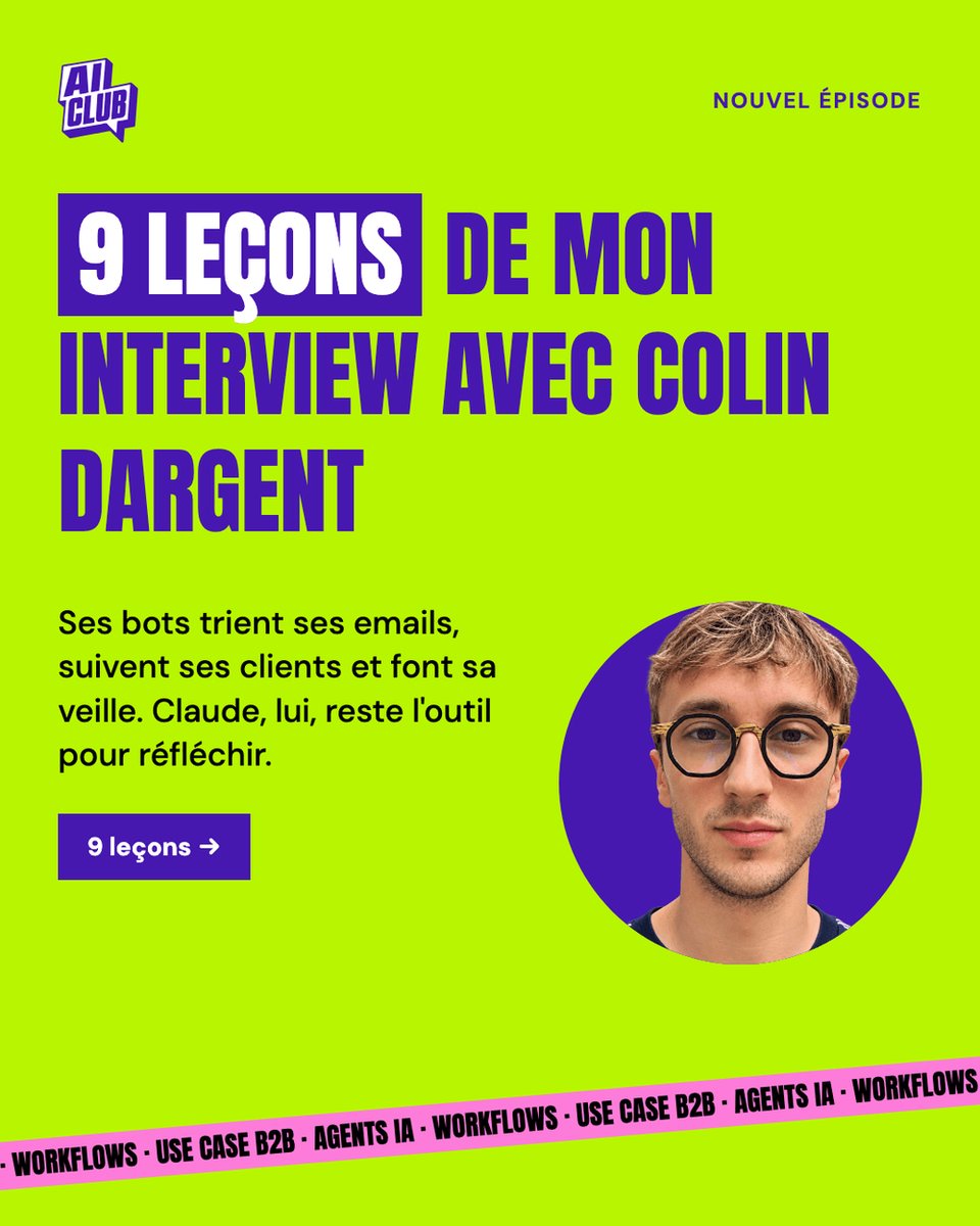 EricSeclet's tweet photo. Ce que je retiens de mon échange avec Colin Dargent sur son équipe de bots Grok Bot, en 9 leçons ↓ https://t.co/4784FOIHlL