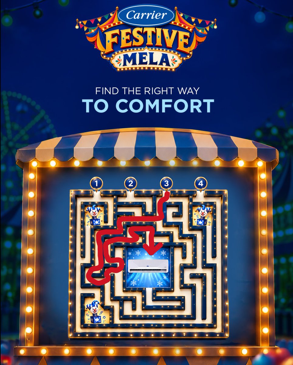 AkashPoojar2's tweet photo. @CarrierMideaInd Answer:- Path 3

#CarrierFestiveMela!

Thanks for amazing opportunity @CarrierMideaInd

Tag
@ajaymittal88018 
@varun7297636149 
@Ranga85448 
@Raghu6684565112 https://t.co/EuLVh2l5bE