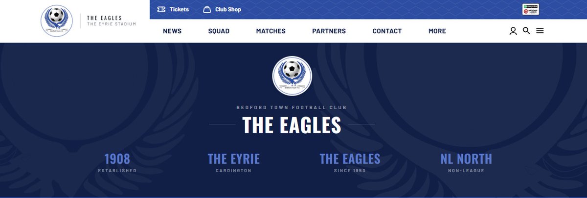 BedfordTown's tweet photo. The Eagles are pleased to officially launch our new website and app. 💻👩‍💻📱

Our new home is https://t.co/3vb0fu4cjg 

Full info ⤵️

https://t.co/AW2fXLQKgi https://t.co/ZdfNbHSnzH