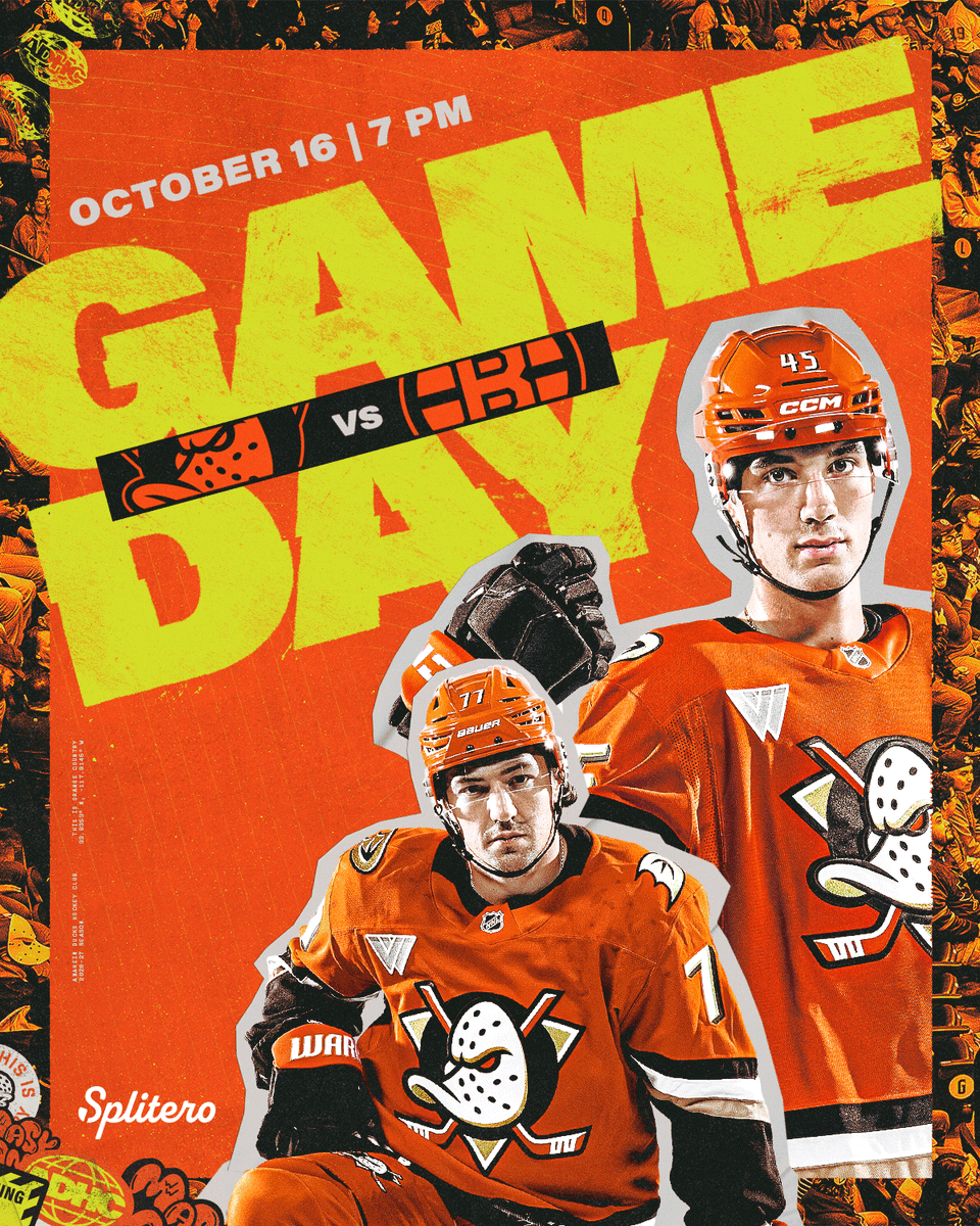 AnaheimDucks's tweet photo. GAMEDAYYYY

🆚: BOS
🕖: 7 p.m. PT
📺: Prime Video, FOXLA+ (KCOP-13)
🎙: @DucksStream 

#FlyTogether https://t.co/eqfa00atdE