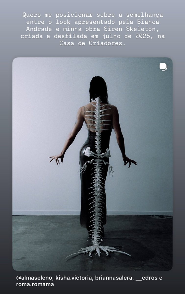 demitonight's tweet photo. fofoca mundinho fashion: o time que desenvolveu o look da bianca boca rosa plagiou uma travesti estilista da casa dos criadores reconhecida mundialmente… mds que vergonha https://t.co/iLtInzILn0