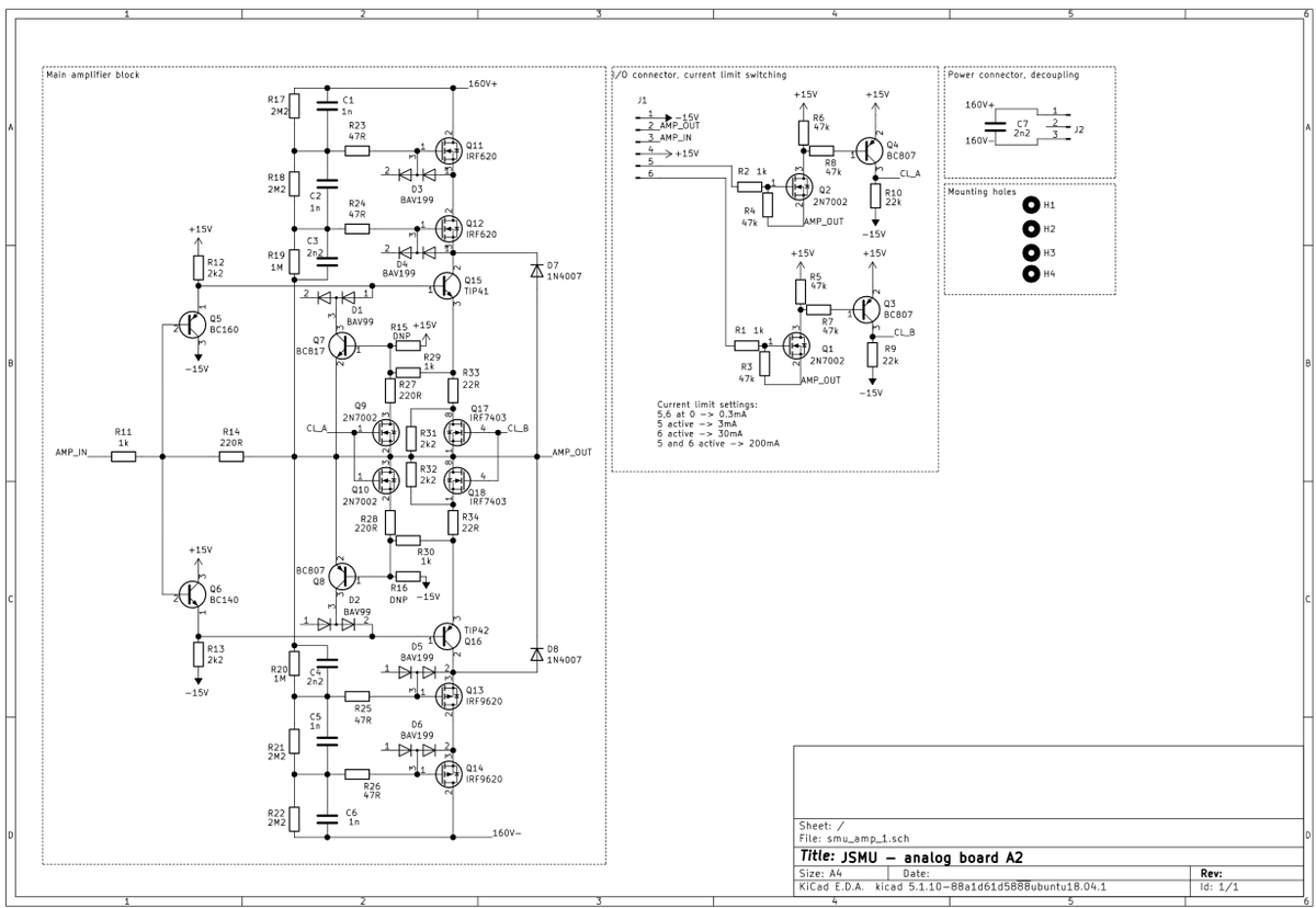 Mjm_12f's tweet photo. GitHubを探索していたら見つけたオープンソースSMUのプロジェクト

全体的にシンプルな実装ながら、パワーアンプ・アナログフロントエンド・DAC・デジタル回路など、回路設計でよく使うパターンを一通りカバーしていて、眺めているだけでめっちゃ勉強になるリポジトリだったからシェア https://t.co/eN5YGGLj2W