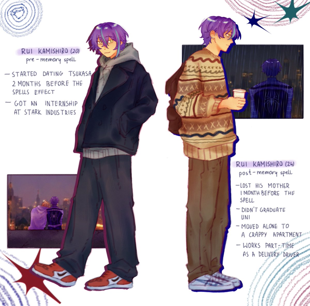KISEKIVU's tweet photo. Spider-man ruikasa au pt.8 ⏳ #類司 #prsk_FA https://t.co/zvaCajbdHg