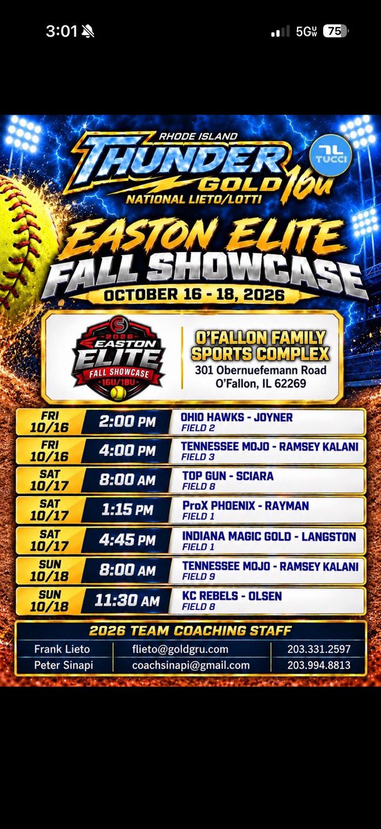 cammenton22's tweet photo. @GopherSoftball Hope you are able to see us play! https://t.co/4MIQaeODiz