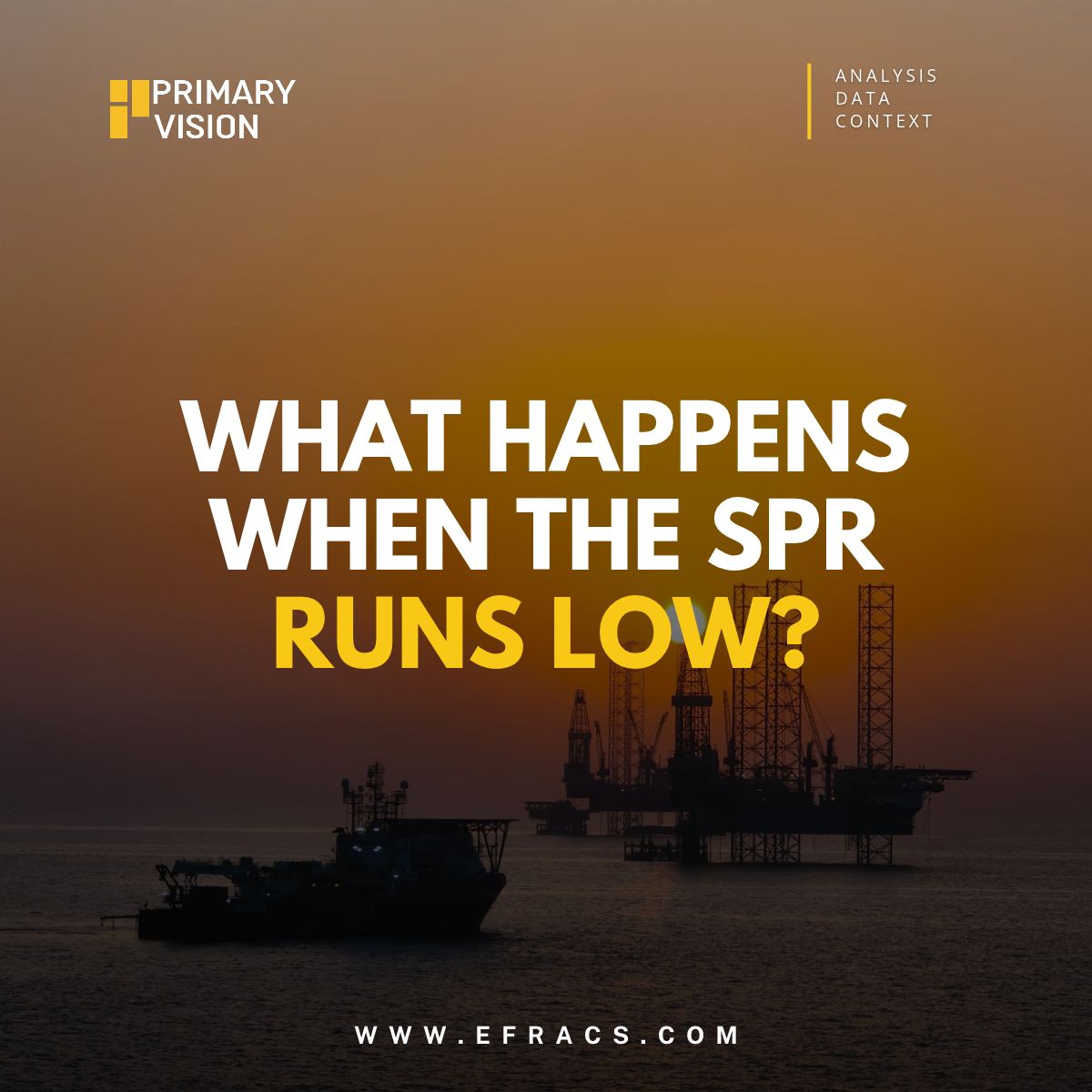 PrimaryVision's tweet photo. What happens when the world's largest emergency oil reserve needs an emergency of its own?

The U.S. Strategic Petroleum Reserve (SPR) was built to protect the economy against major oil supply disruptions. When global supplies are threatened, Washington can release crude from underground storage to help ease pressure on the market.
But there is an important difference between releasing oil that is already stored and replacing it once it has been used.

By September 30, the reserve held approximately 283 million barrels against an authorized capacity of 714 million barrels. That leaves a substantial rebuilding challenge at a time when geopolitical disruptions are once again testing the security of global oil supplies.

The SPR is intended to provide protection during a supply emergency. Yet every major release creates a future obligation to restore that protection, and rebuilding it depends on infrastructure, available supply and time.

Our latest Primary Vision article, “SPR: Why Releasing Oil Is Easier Than Replacing It,” examines the physical constraints behind this imbalance and why restoring America's emergency oil buffer may prove considerably more difficult than drawing it down.

If another major oil supply disruption occurs before the SPR is adequately replenished, how much protection can the reserve still provide?

[Strategic Petroleum Reserve, SPR, U.S. Oil Reserves, Energy Security, Oil Supply Disruption, Emergency Oil Reserves, SPR Replenishment, SPR Drawdown, Crude Oil Inventories]