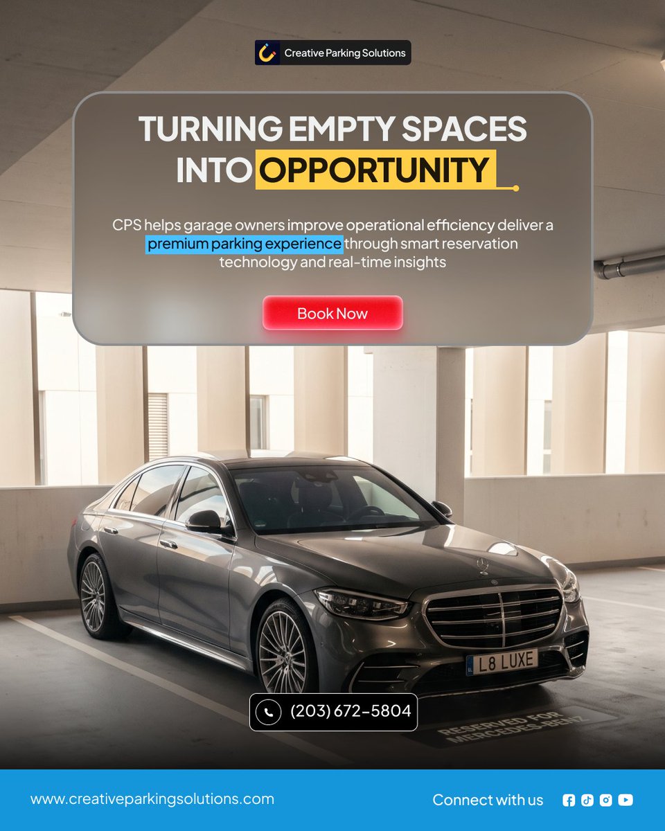 Creative_PS_'s tweet photo. Empty spaces = missed opportunities. 🚗💰

Turn your garage into a smarter operation with advance reservations and real-time insights.

Garage owners, unlock your facility's potential!

Register: https://t.co/4mTHsnYK0T

#SmartParking #Cps #Garage #Parking #Garageowner https://t.co/q9rCn0dBR7