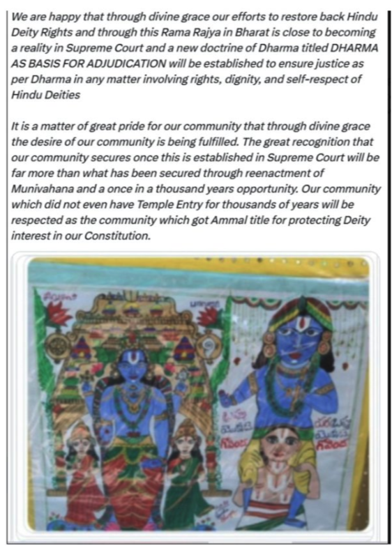 csranga's tweet photo. Nov 12th 1936 divine birth of Tiruppan Alwar Ammal Duty the divine origin of which is not justiciable due to Art 363 bar and recognized under Art 26(b)...Tiruppan Alwar Ammal community has established through their IA & Written Submissions filed in SC Sabarimala Nine Judges Bench matter