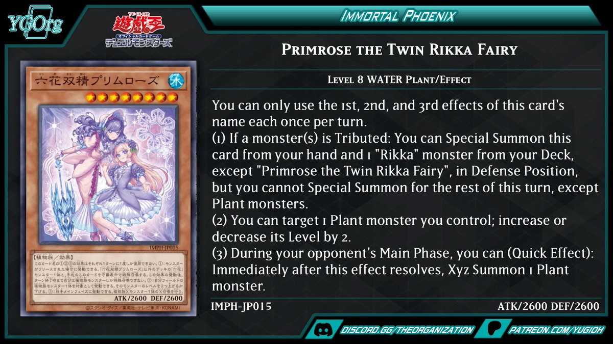 ygorganization's tweet photo. ◆ Immortal Phoenix ◆
#yugioh #遊戯王 https://t.co/ot53VTSdiM