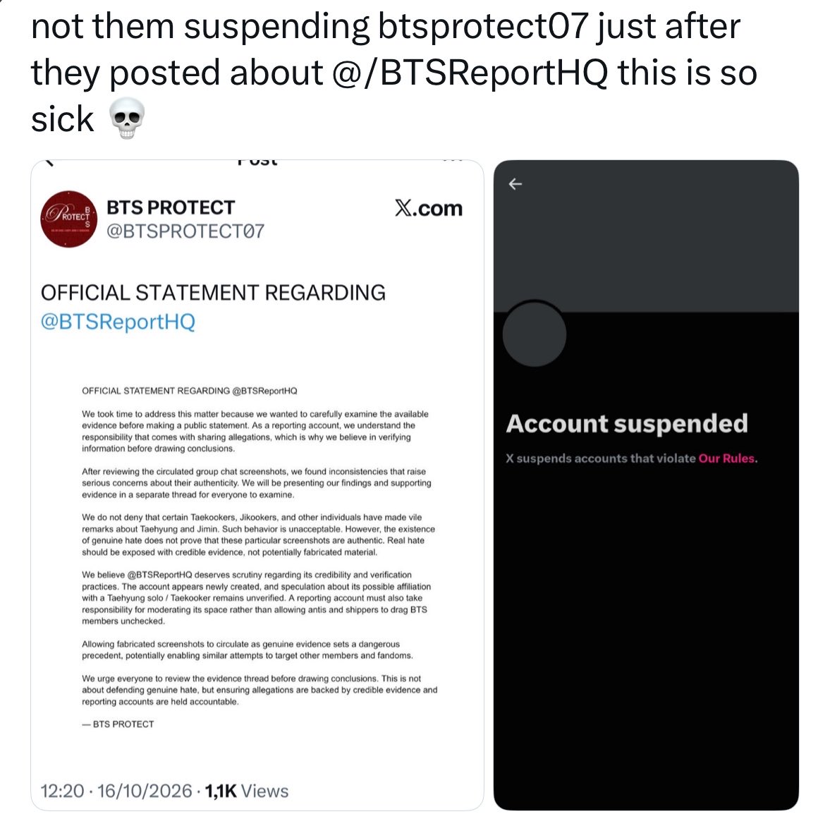 pajamanim's tweet photo. crazy things happen when you let trashies run the army fandom https://t.co/9EGxCc6HtN