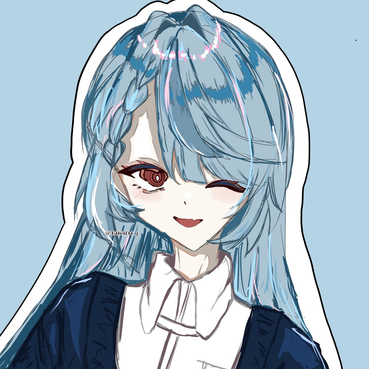 T4K4D4_j's tweet photo. 厚塗り練習 https://t.co/POowj4AI7P