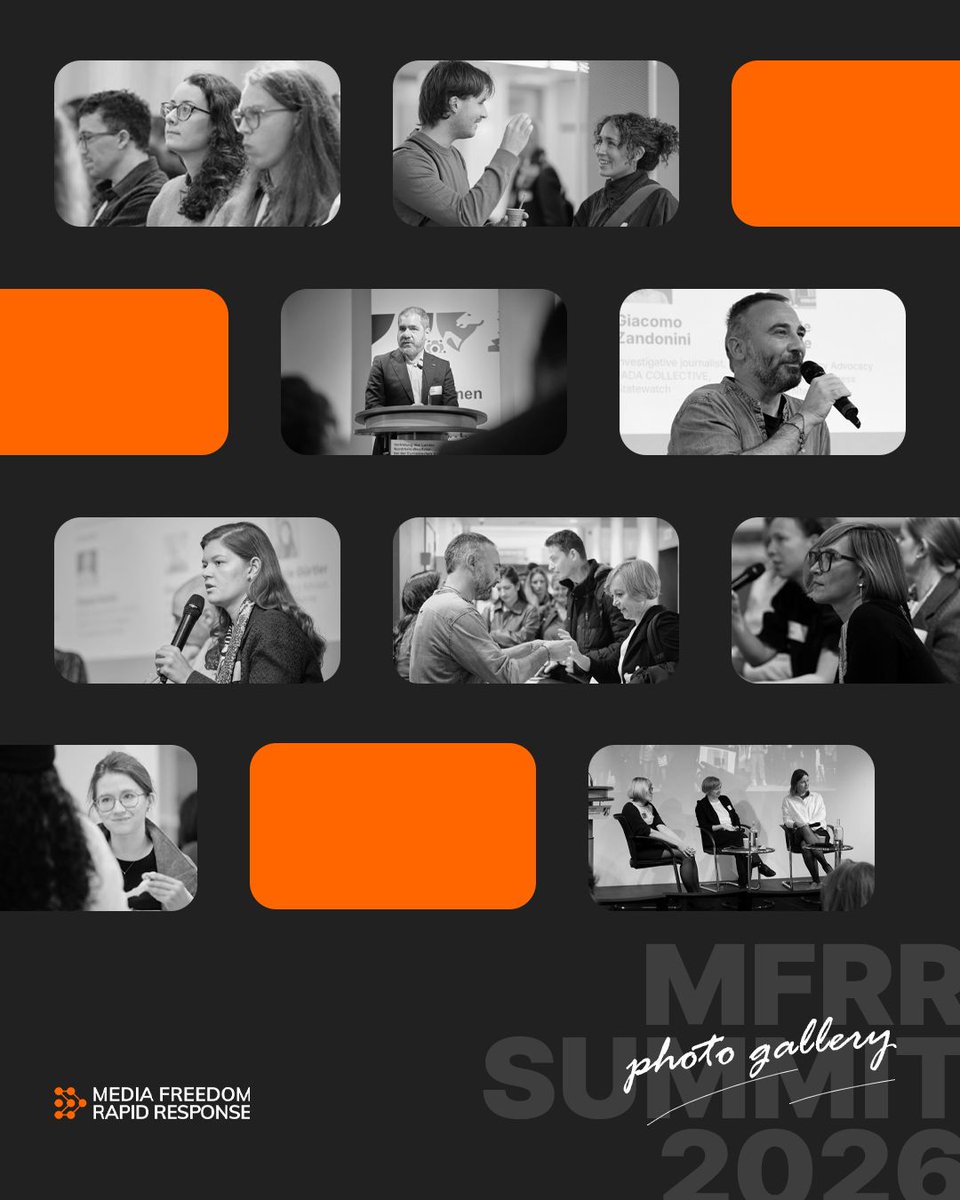 MediaFreedomEU's tweet photo. 📸 The photo gallery is live! Head to our Summit page, scroll down to the photo gallery, and revisit the people and moments that defined this year’s Summit, which brought together voices from across Europe to tackle the challenges shaping press freedom: https://t.co/WYKO8BQjqR https://t.co/TwKAN3b5zS
