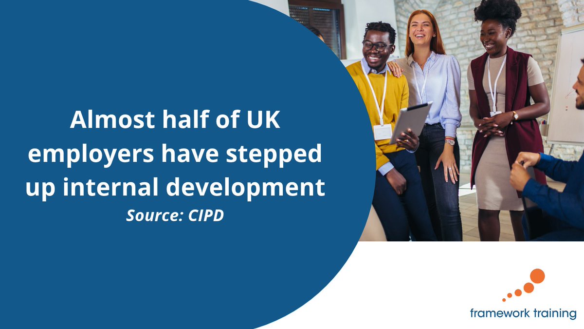 FrameworkTrain's tweet photo. Almost half of UK employers have increased their efforts to develop talent internally this past year (CIPD). 

Recruiting is harder and keeping skilled people is too. Why growing your own talent is paying off.

https://t.co/qdS2pQ32qK https://t.co/aM8oO651H9
