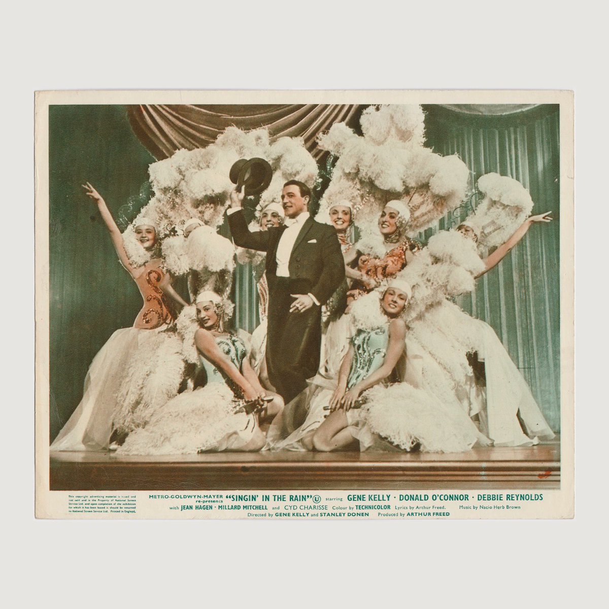 SoundtracksShop's tweet photo. In a crossover with my other primary side-gig project @LobbyCardTweets I'm going to be listing a carefully curated small number of vintage lobby cards For Sale! E.g. this gem for "Singin' in the Rain" (1952!): https://t.co/fY7Qs3dt1N #lobbycards https://t.co/hKhpo46NYg