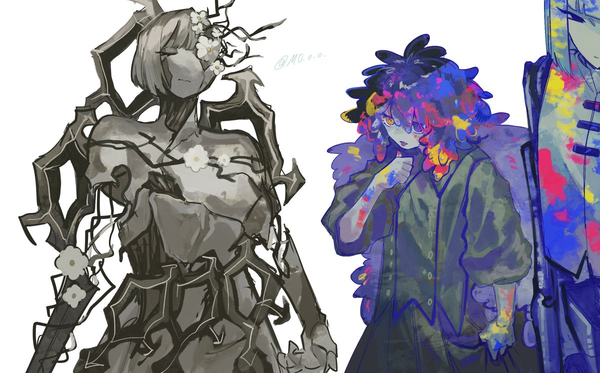 MO__o__o_'s tweet photo. リンバス　10章上やってた時に描いた絵 https://t.co/yigybzkVDs