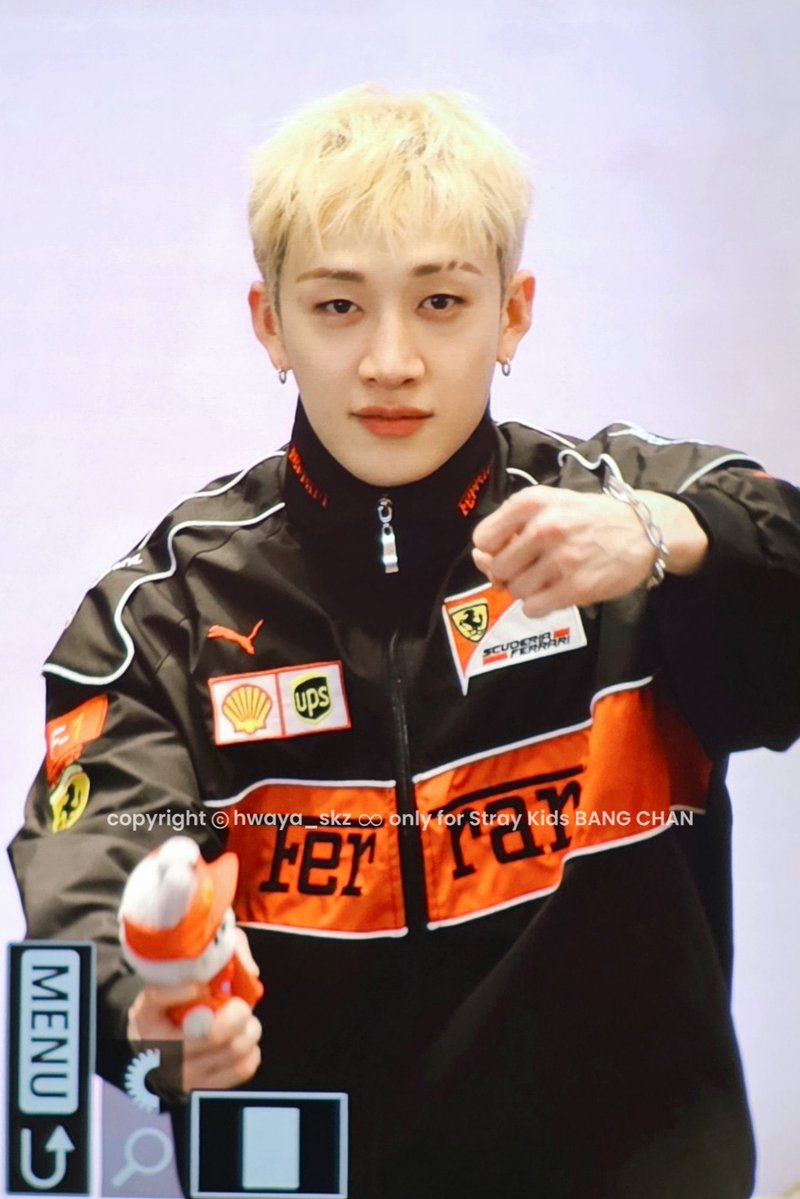 gnabnahc97chris's tweet photo. BANG CHAN IN A FERRARI JACKET HELL YEAH!!! https://t.co/Iebe3aaOlu