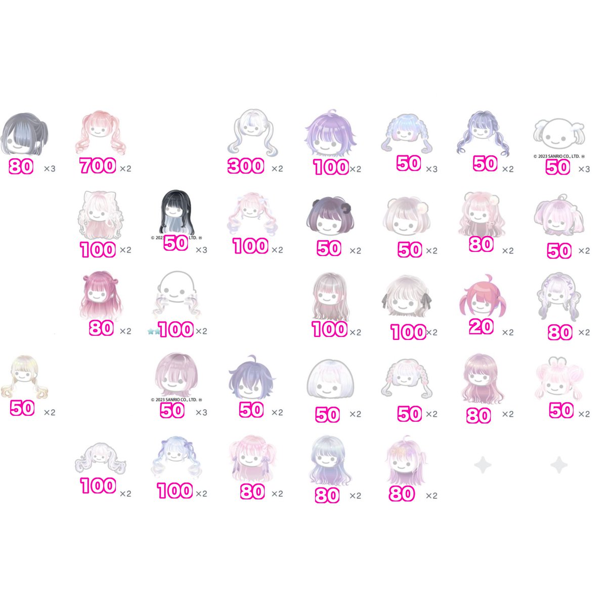 qvy2ud's tweet photo. 【期間限定販売】

在庫変動したので編集して載せ直し🙏

マネラ〇
100円から購入🉑
予約不可、DM返信後ご連絡無い場合🥦
#ピグパ販売  #ピグパ交換  #ピグパ買取  #ピグパ取引 https://t.co/llCFG0NgFI
