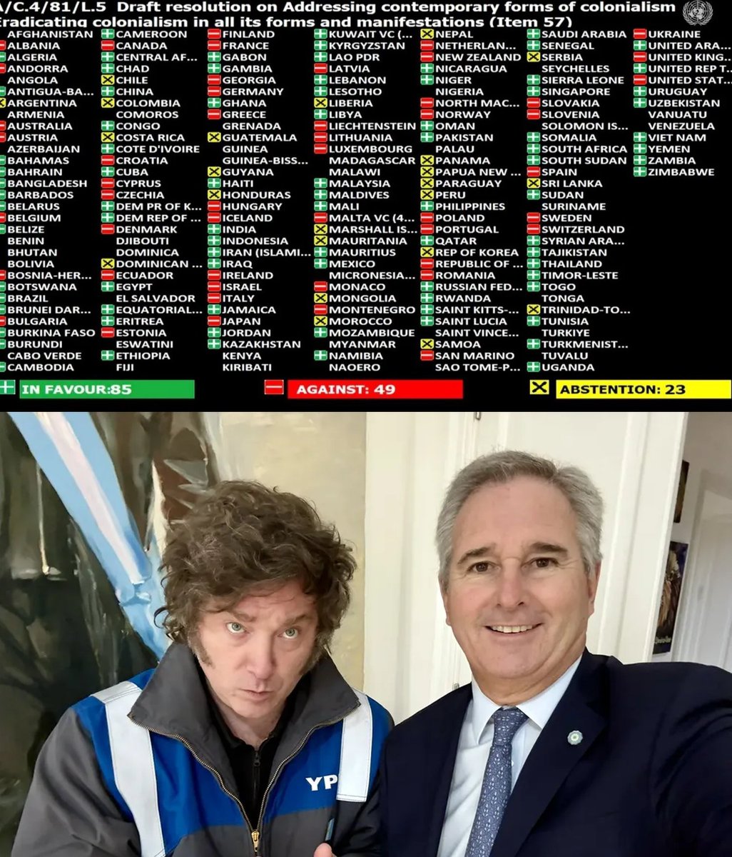 porqetendencias's tweet photo. "FALKLANDS"

Porque Argentina por primera vez en su historia cambió su posición en la ONU sobre el colonialismo y ya no está en contra del colonialismo británico en las Islas Malvinas https://t.co/IcPVEIkbxu