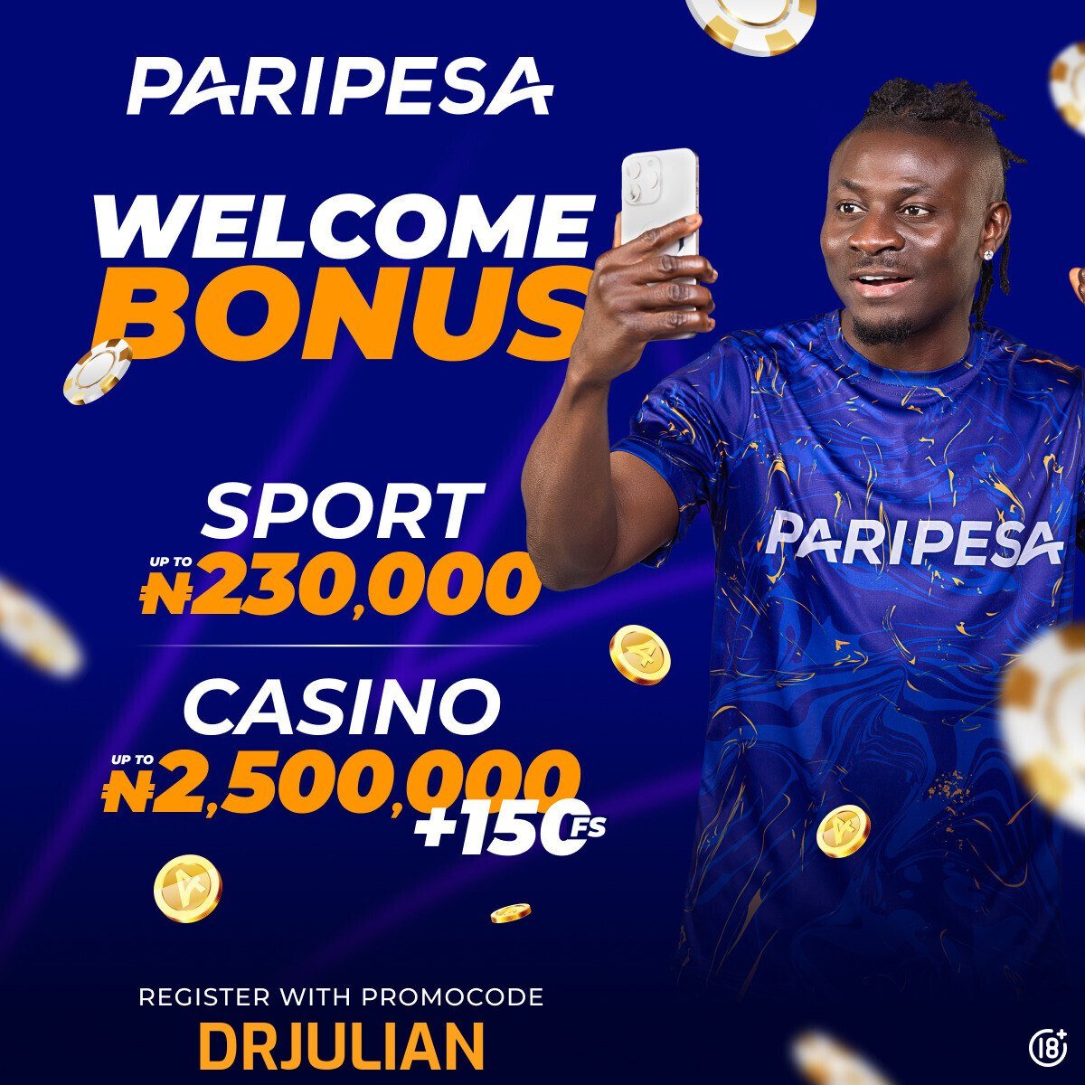 Drjulian_'s tweet photo. Rollover day 1 
Code👉ZNTKU

Create Paripesa account👉https://t.co/v8aLTUYhRx
Download app👉https://t.co/YPHB83Plj1

Use promo code 👉 DRJULIAN 
get 300% welcome bonus 🥳 https://t.co/VG7Mr52j3w