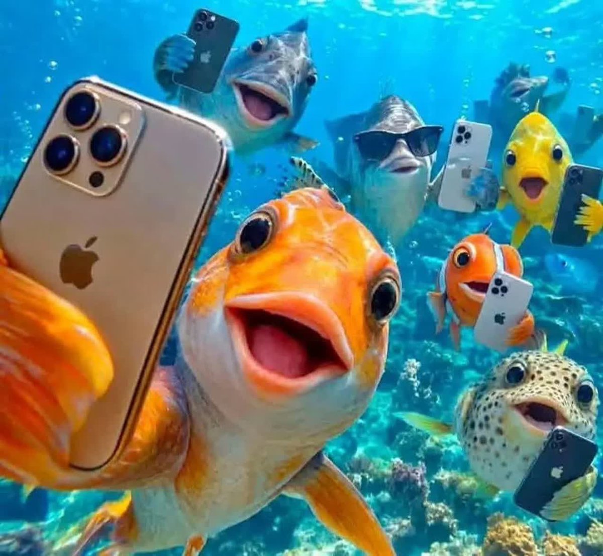 kh60mo's tweet photo. ماهیا آیفون ۱۸ دارن ولی من ندارم😂 https://t.co/oy0QtyFF80