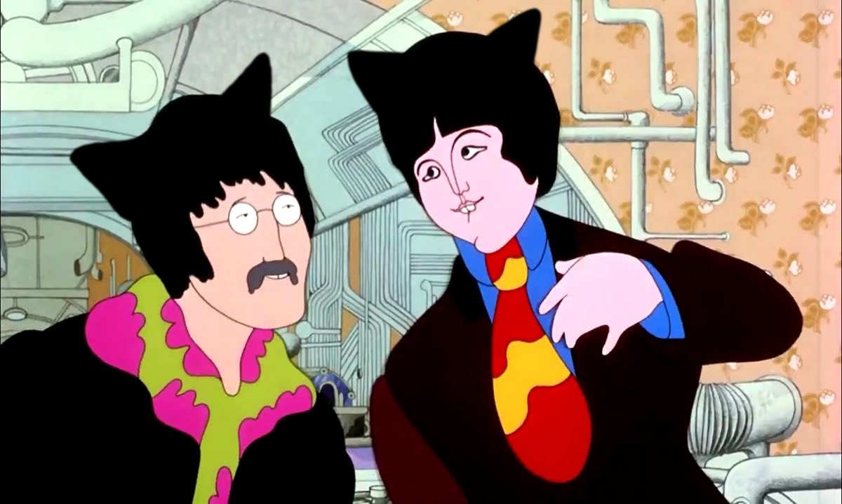 cossy_mason's tweet photo. Yellow submarine cat Beatles #beatlestwt #catbeatles https://t.co/RATMinu2Cs