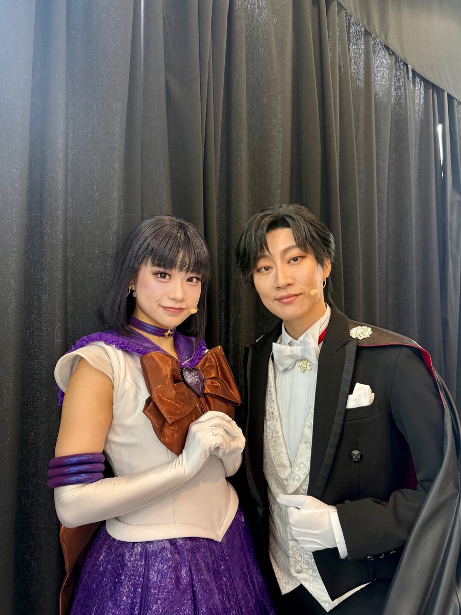 desailes_akarin's tweet photo. #美少女戦士セーラームーン
-Shining Theater Shinagawa Tokyo-
本日もご来場ありがとうございました。プリンスが身長を合わせてくれました📸また明日💜
#prettyguardiansailormoonshiningtheater #shiningtheater #シャイニングシアター #サターン #ほたりん https://t.co/wjXIwcAV6W