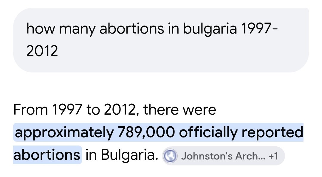 Petrusya_73's tweet photo. 40.8% of Gen Z in Bulgaria was aborted btw. https://t.co/xffWJOidY5
