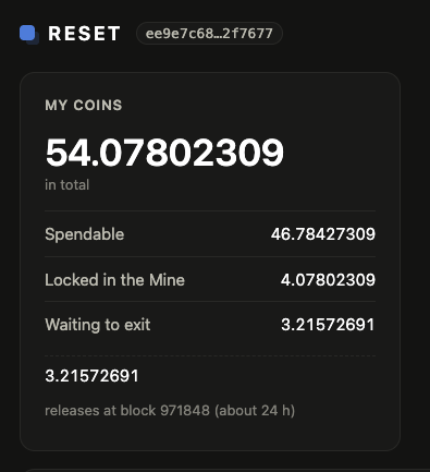 fitzyOG's tweet photo. F**K IT! Who wants an airdrop? 🪂

My agent has been mining 𝐑𝐄𝐒𝐄𝐓 for me 24/7 ⛏️

This is an experimental Bitcoin-driven, AI agent mining game, and i'm happy to send you enough coins to get started too.

First 100 people to RT and reply "RESET" eligible for the airdrop! 💥 https://t.co/wLZ6s3YqtG