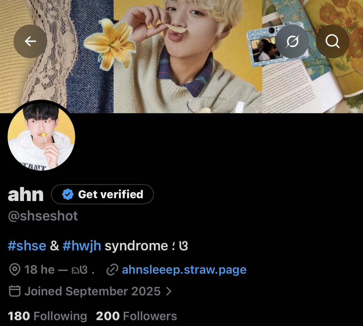 shseshot's tweet photo. HAPPY 200!!?!!!!! TYSMMMMM WHAT THATS CRAZY! https://t.co/8OclaiJfLa