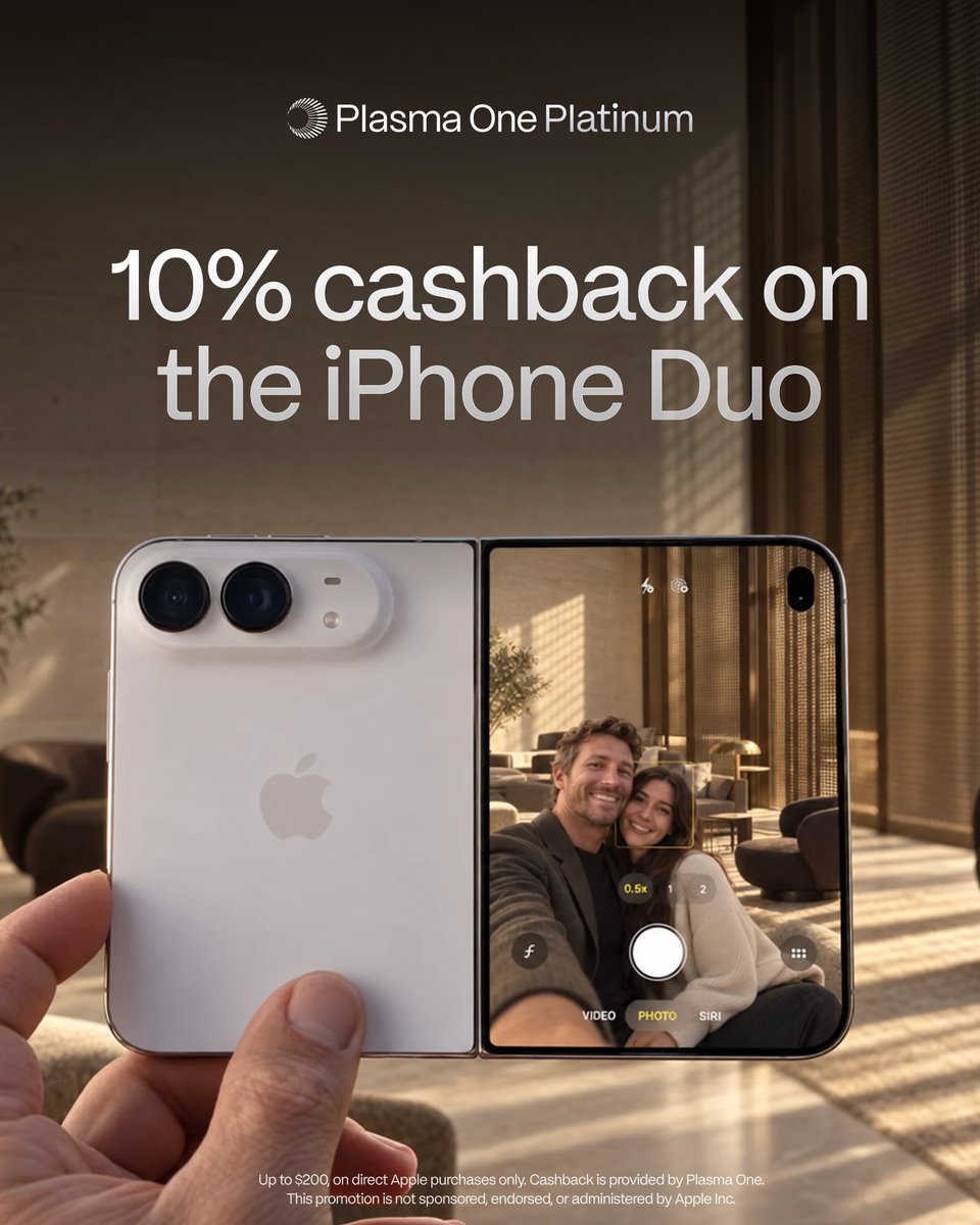 Plasma's tweet photo. iPhone Duo pre-orders are here.

Platinum members get 10% back on their purchase. https://t.co/ODKSyuTOUl