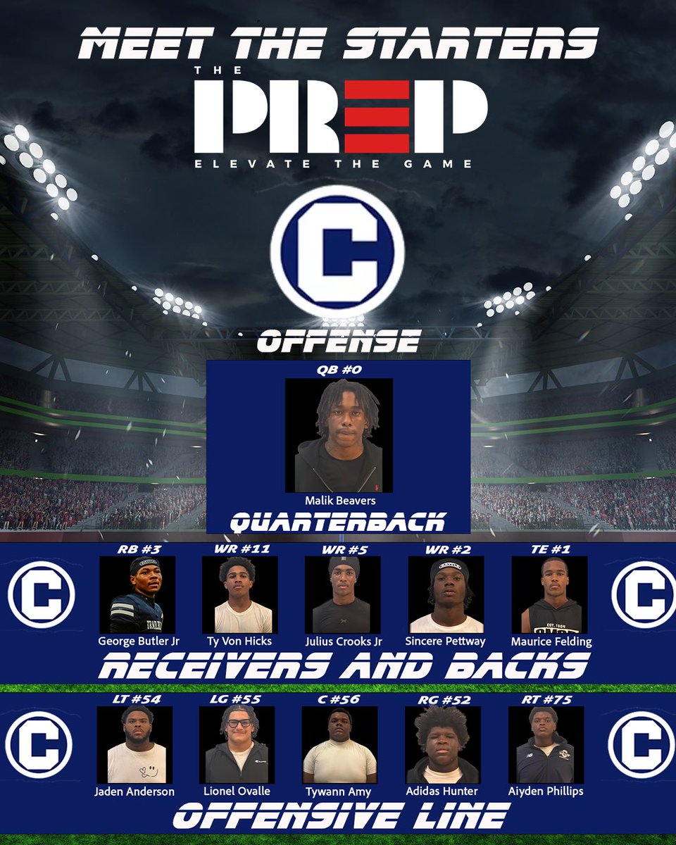 ThePrep3's tweet photo. It’s GAMEDAY‼️👀🏈

Meet the starters for game one of the PSL Championships as Detroit Denby takes on Detroit Central for the PSL - Gold Division 🏈🔥

Tune in as we go live just before 4 pm kickoff with head Coach interviews and pregame analysis 🙌👀

Link in bio ⛓️‍💥 https://t.co/oi6GU66UVB