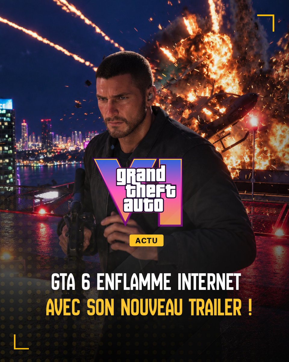 FuzeForge's tweet photo. Rockstar a surpris tout le monde hier avec le trailer de lancement de GTA 6 ! En 90 secondes, on découvre de nouvelles images de Jason et Lucia, des scènes d’action explosives et un aperçu de leur vie criminelle à Leonida. Mais le détail qui fait le plus parler, c’est la musique : Justice sort un nouveau morceau avec Tame Impala, SZA et King Gizzard & The Lizard Wizard

Hype ou flop, ce trailer ?