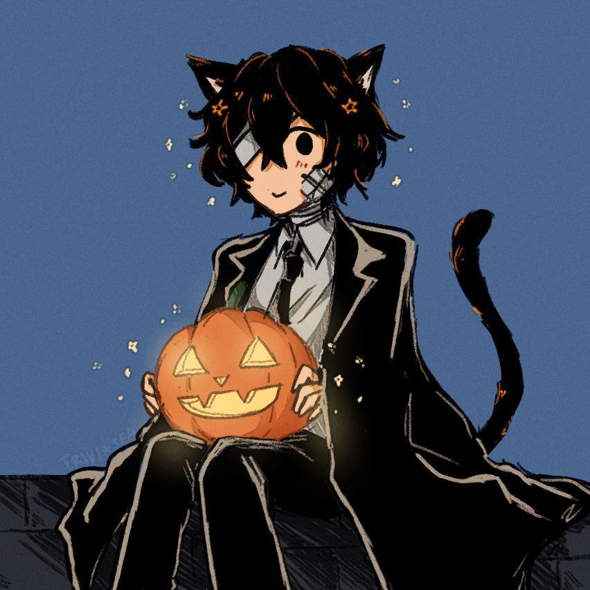 trivia_sea_'s tweet photo. 🎃🐈‍⬛ #dazai #bsd https://t.co/IjyKebn16A