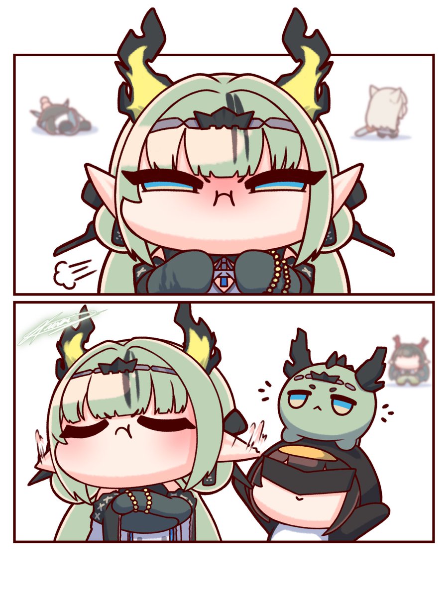 KuroiJArt's tweet photo. 🐉😤🐉

#ArknightsEndfield #InkSanctuary https://t.co/BcRvUs5UtL