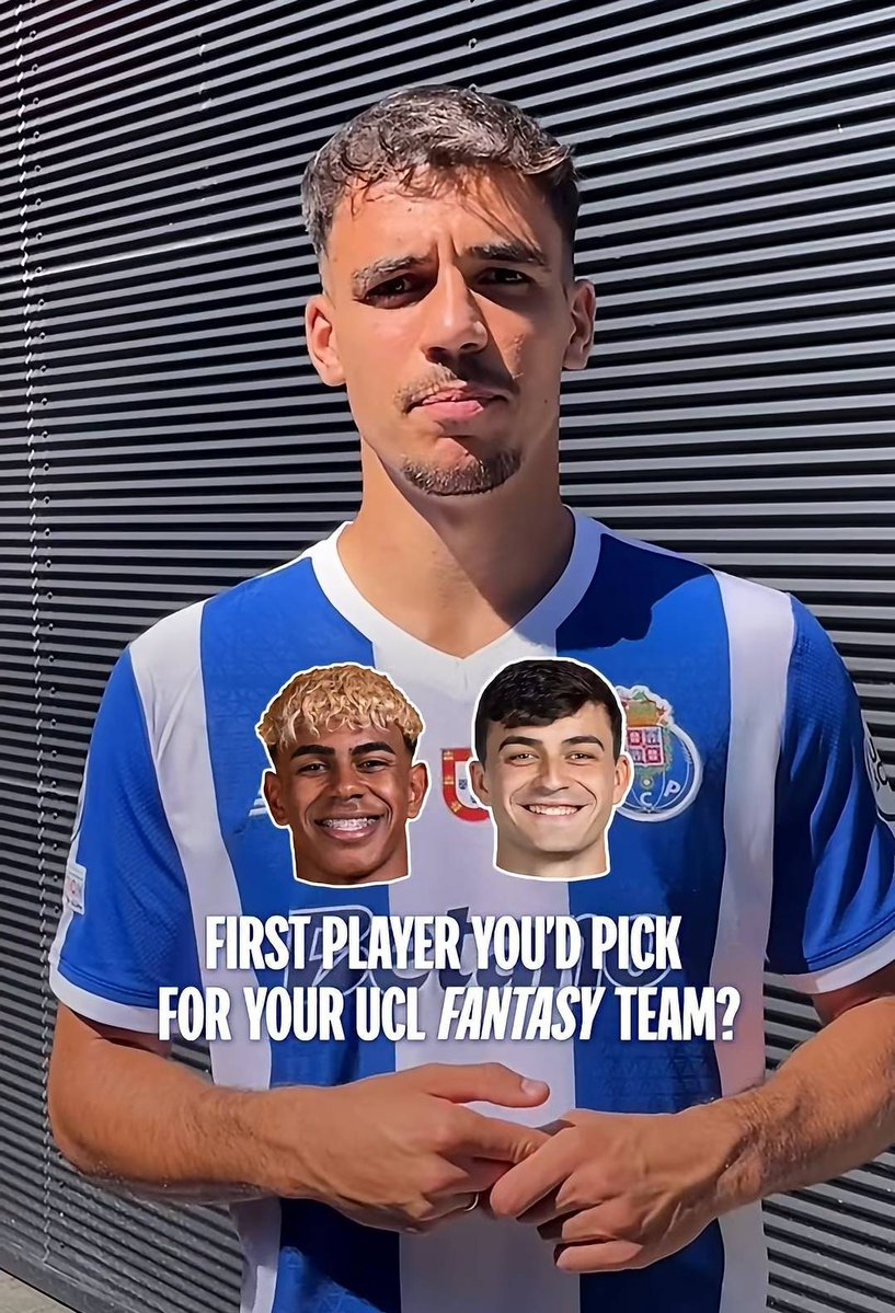 BarcaTimes's tweet photo. 🚨 Which player was your first pick in your UCL Fantasy Team?

Osimhen: “Lamine”

David Raya: “Pedri”

Gabri Viega: “Lamine and Pedri” https://t.co/3IdVyldLiq