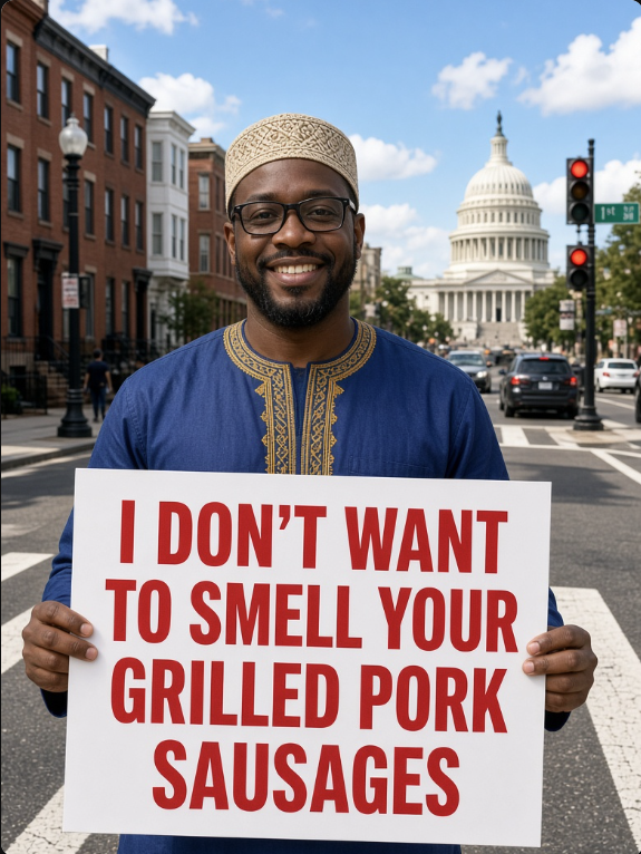 DaveBacorn85's tweet photo. 🚨 Imagine moving to America and complaining about the smell of grilled pork sausages! 

What’s your take? https://t.co/Py4QMXbw4m