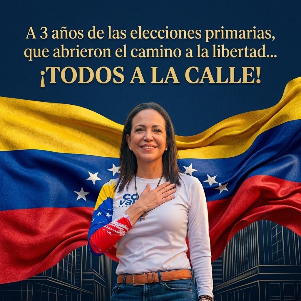 AndresVelasqz's tweet photo. Vamos Venezuela. Fuerza!
Venezuela será libre 
Cronograma electoral presidencial YA! https://t.co/d40cBJ6YXe