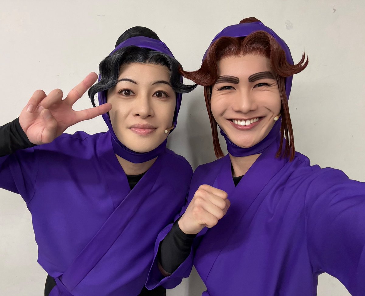 RYOSUKE_N_1101's tweet photo. #忍ミュ 第16弾 再演
ご来場いただきありがとうございました💐

今日はい組で📸
まだ出会ってから1年ちょっとしか経っていないとは思えないくらい、隣にいると安心感♪

明日は配信&amp;ライブビューイングもあります！！
画面の向こうの皆様にもしっかりと届くよう、いつも通り全力で演じます🔥 https://t.co/QKVZCvB1sy